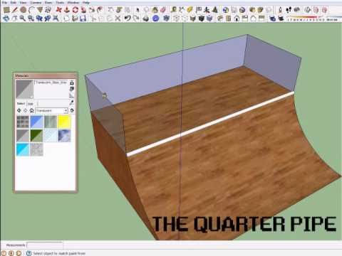 Sketchup Tutorial 1 – Quarter Pipe