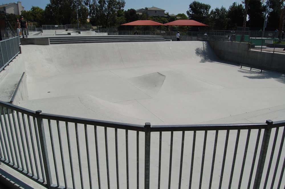 pyramid at the Len Moore skatepark