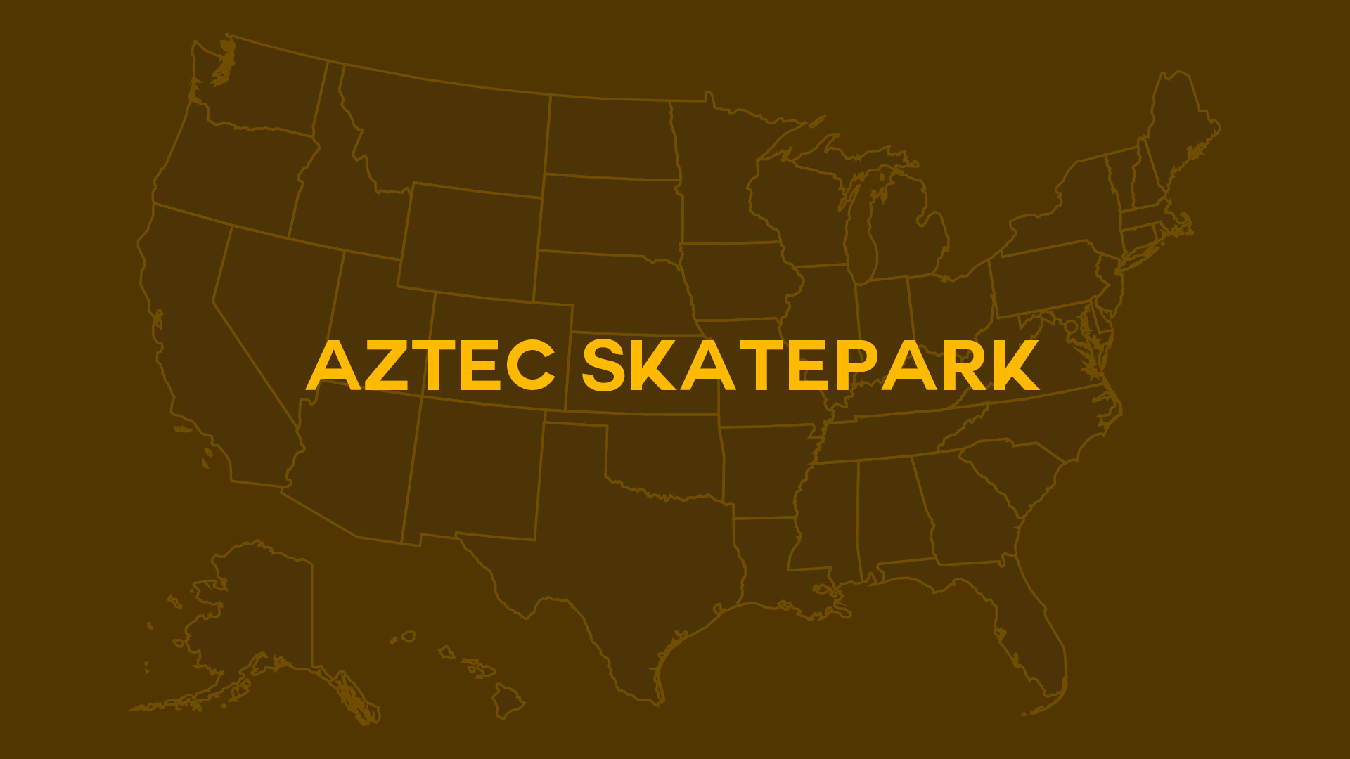Title card for Aztec Skatepark
