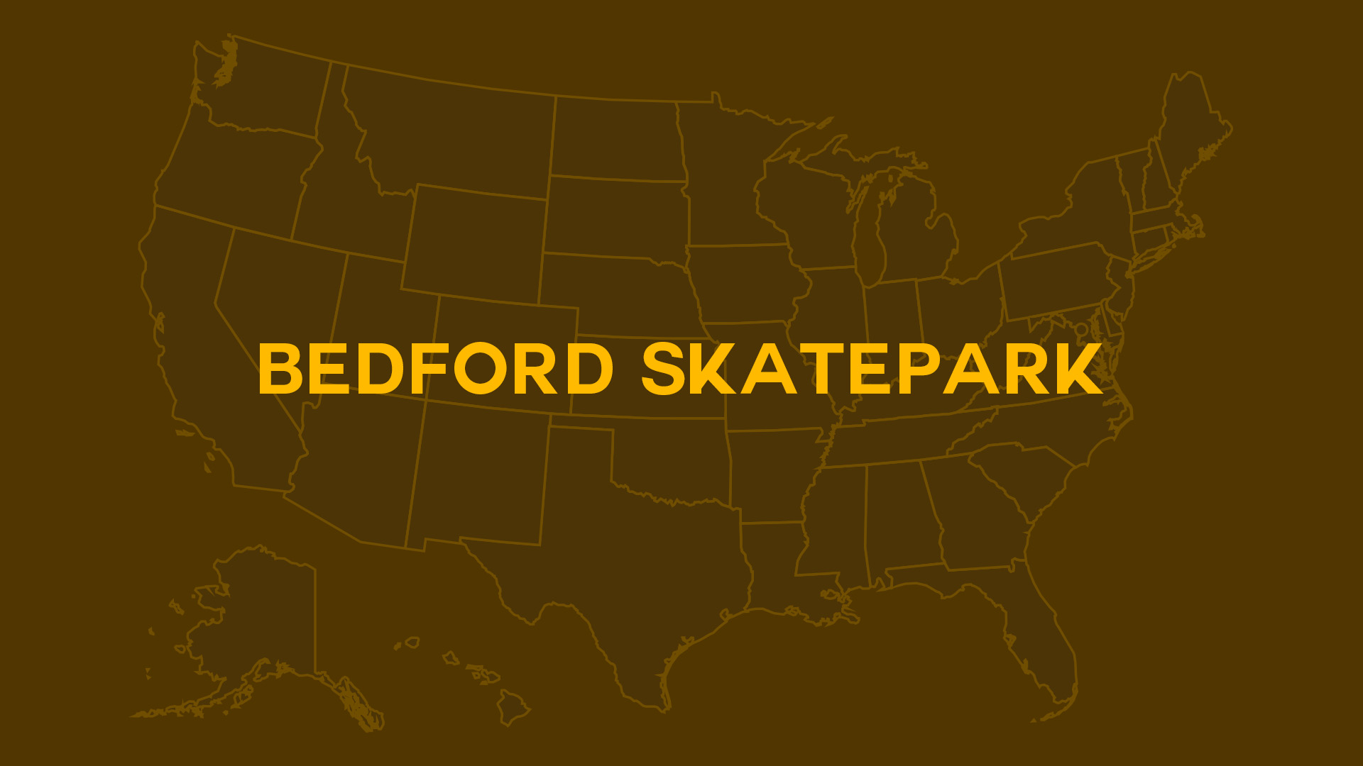 Title card for Bedford Skatepark