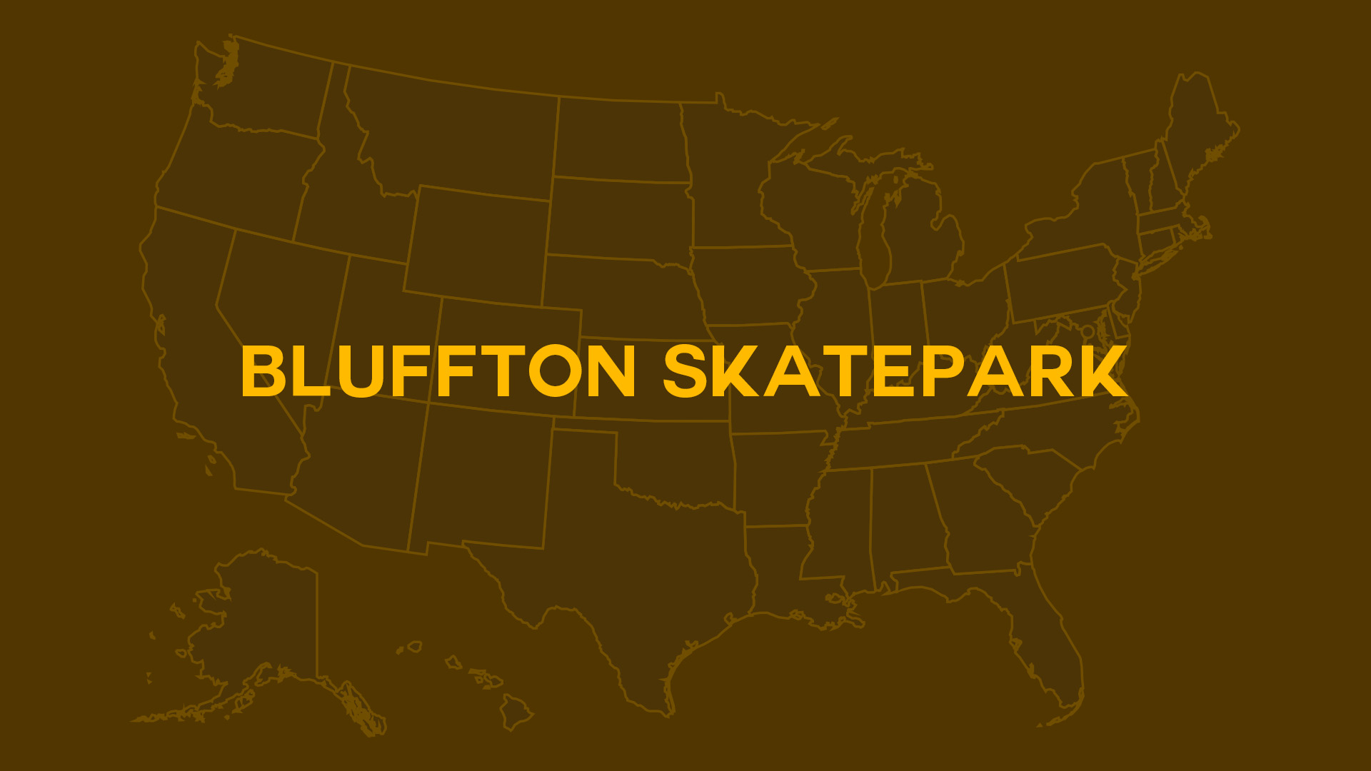 Title card for Bluffton Skatepark