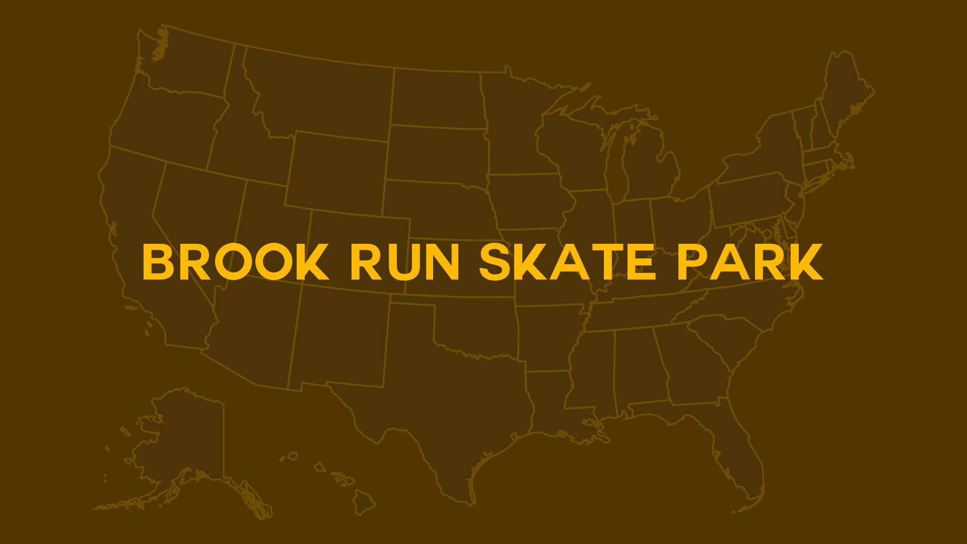 Title card for Brook Run Skate Park