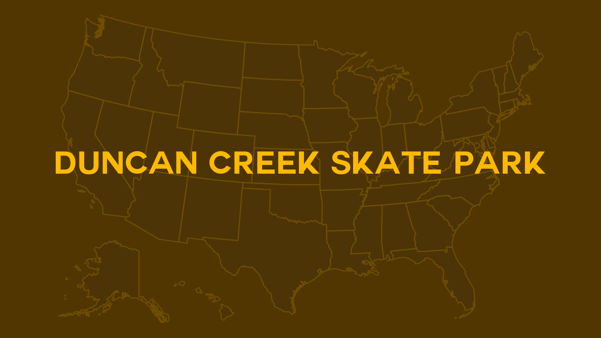 Title card for Duncan Creek Skate Park
