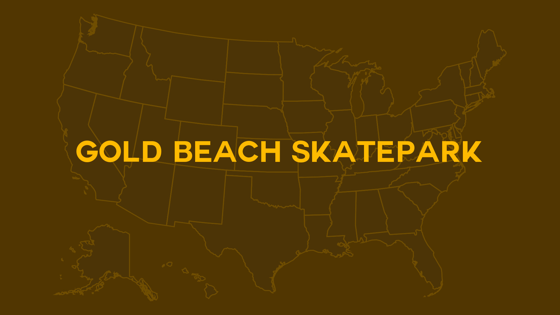 Title card for Gold Beach Skatepark