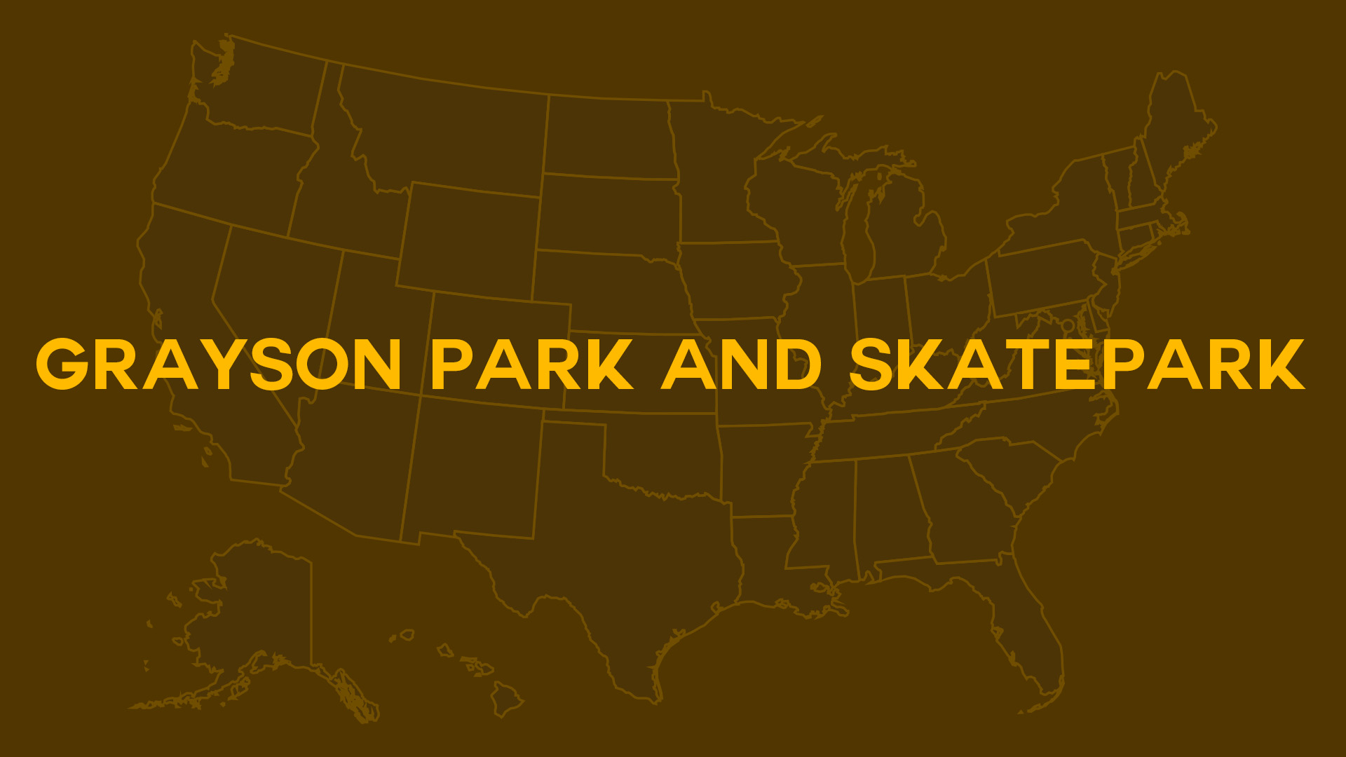 Title card for Grayson Park and SkatePark
