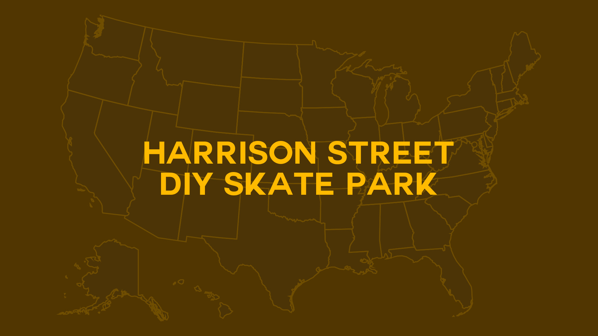Title card for Harrison Street DIY Skate Park