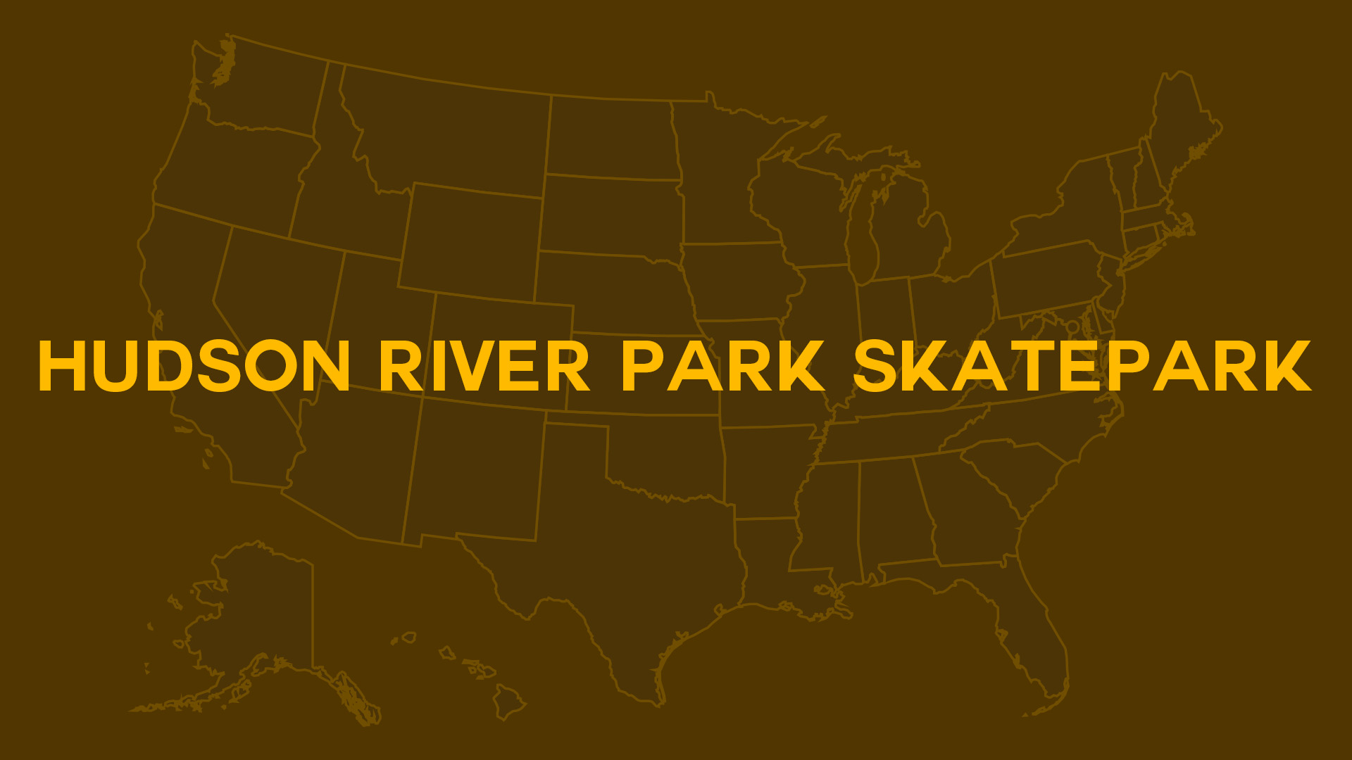 Title card for Hudson River Park Skatepark.
