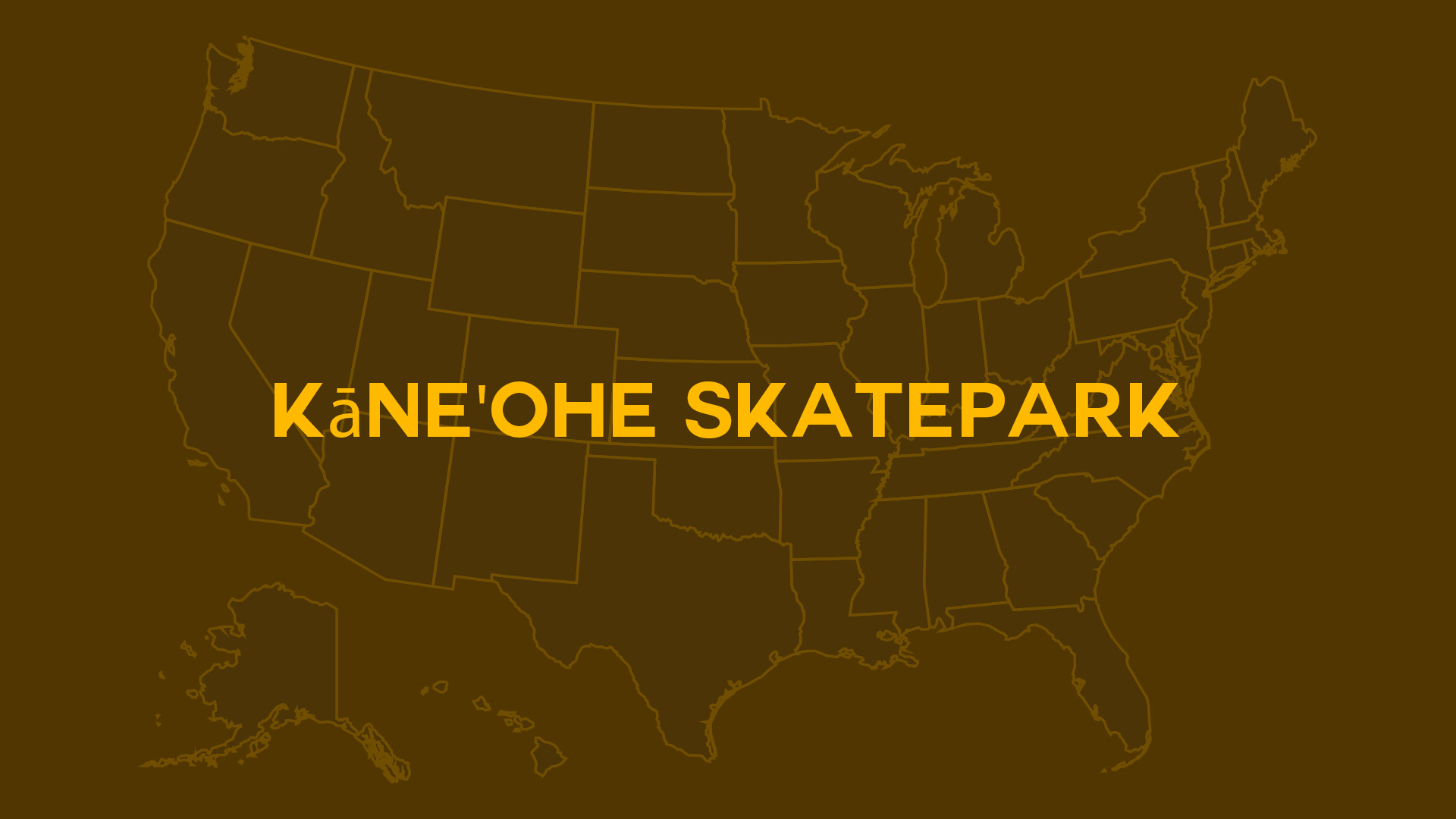 Title card for Kāne'ohe Skatepark