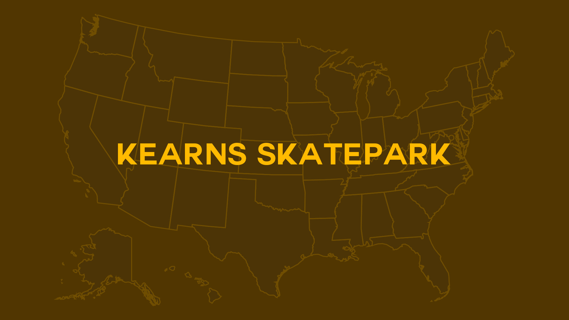Title card for Kearns Skatepark