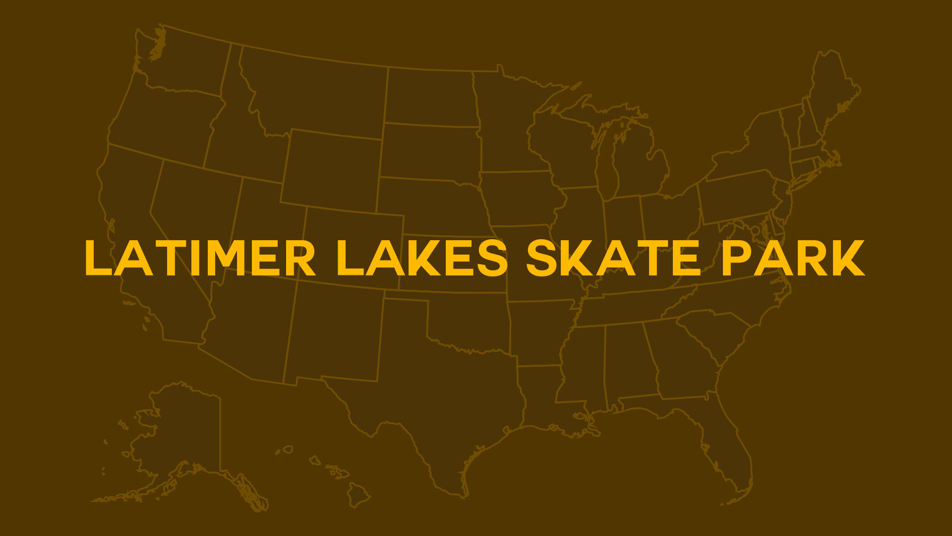 Title card for Latimer Lakes Skate Park
