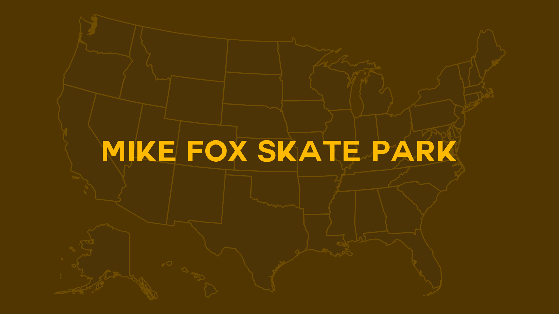 Title card for Mike Fox Skate Park