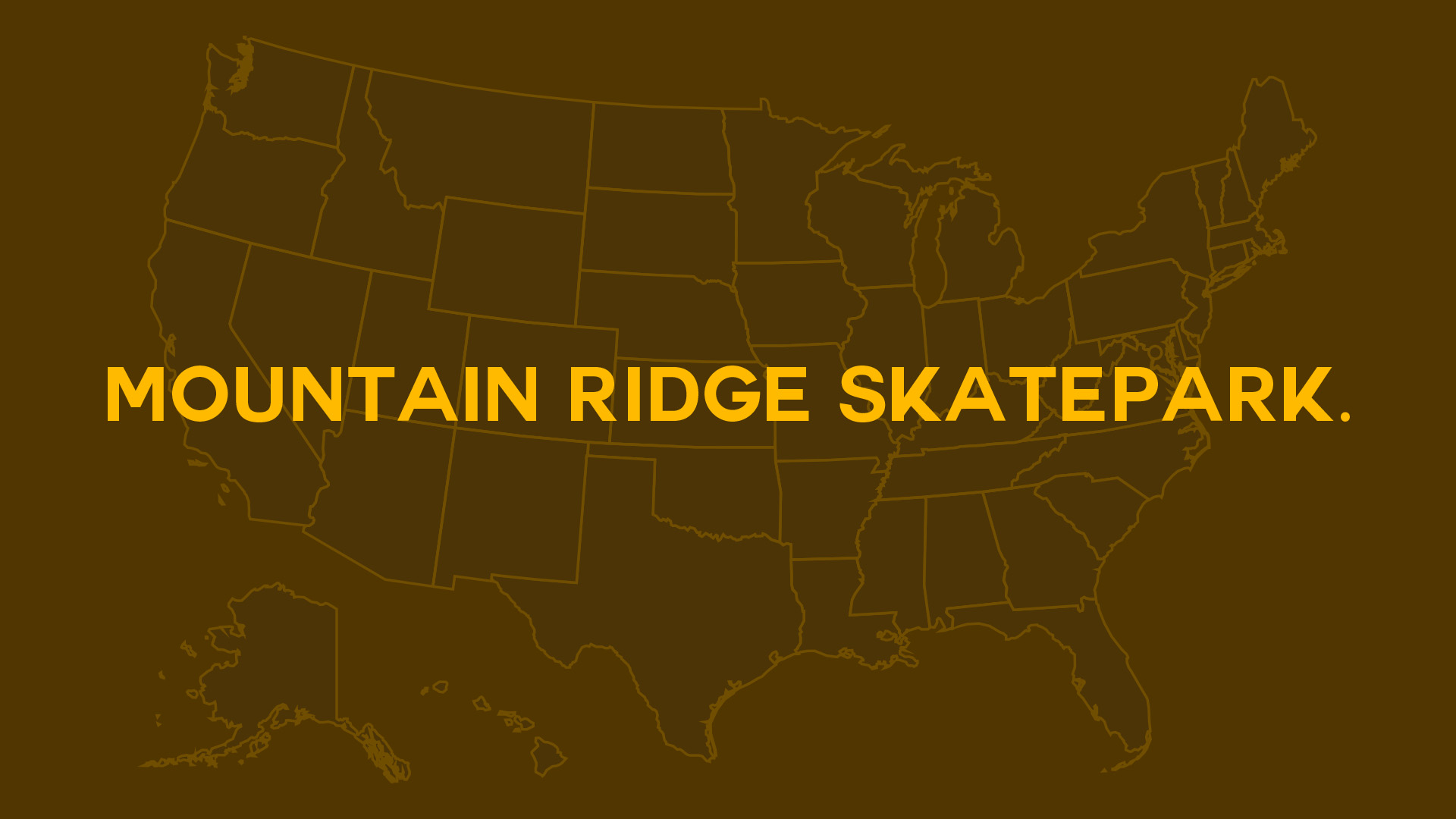 Title card for Mountain Ridge Skatepark.