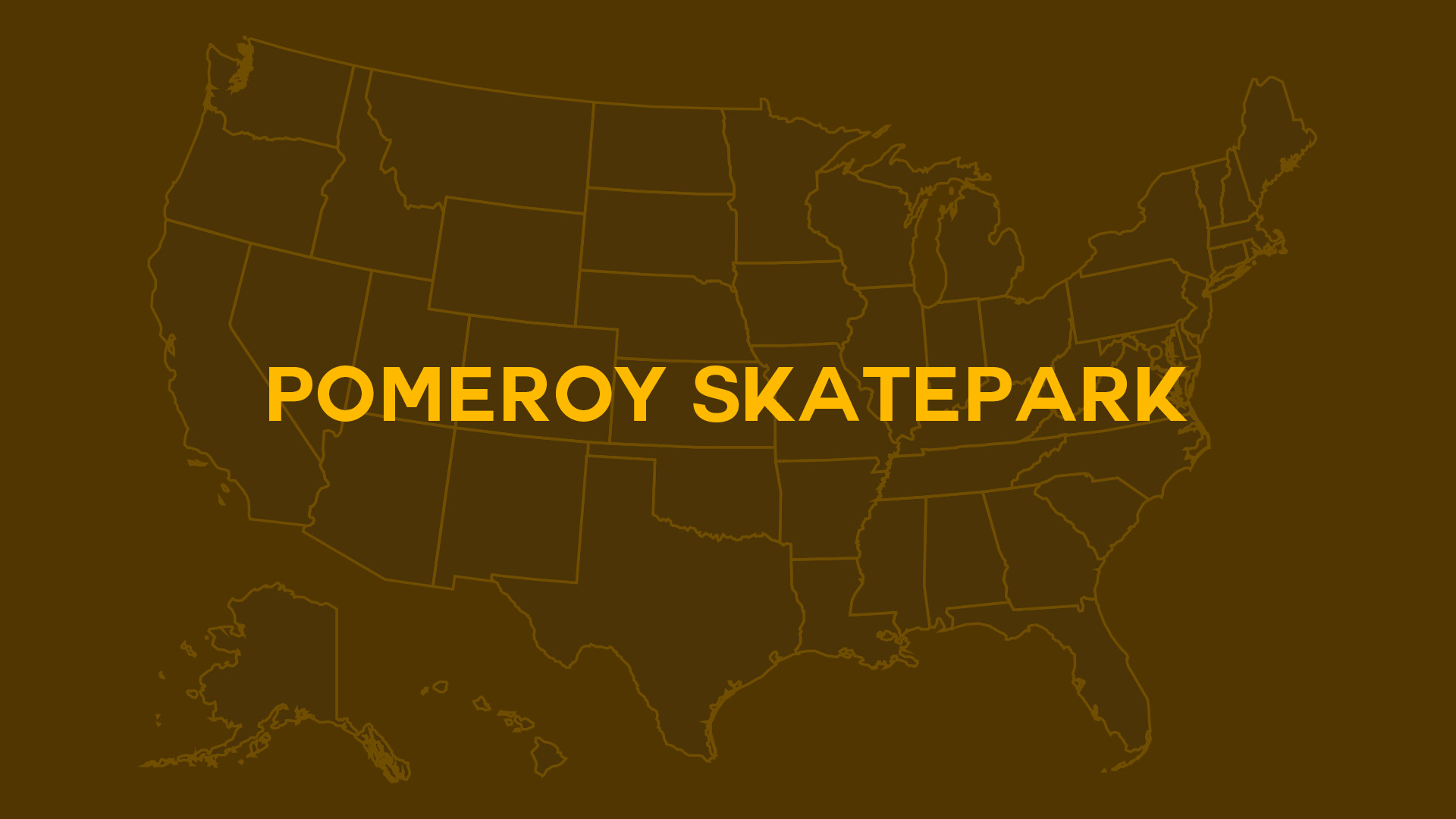 Title card for Pomeroy Skatepark