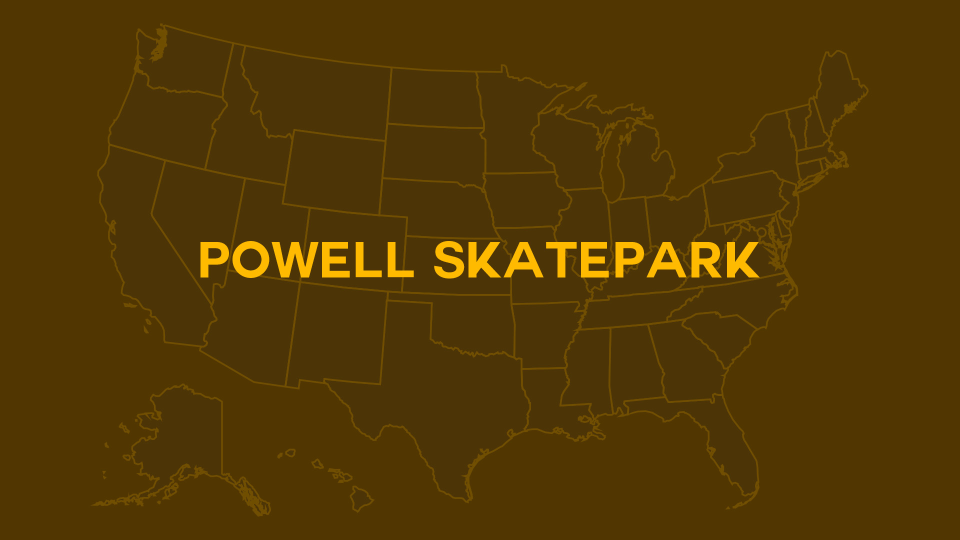 Title card for Powell Skatepark