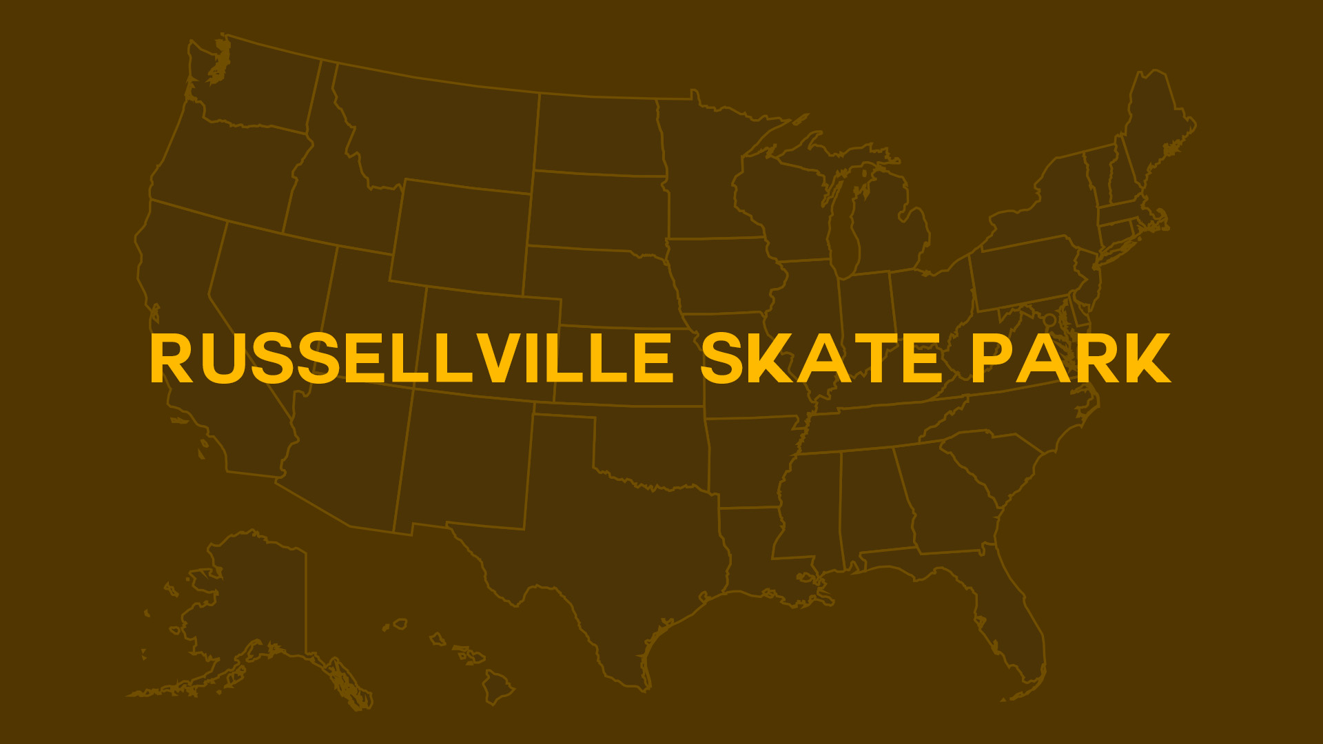 Title card for Russellville Skate Park