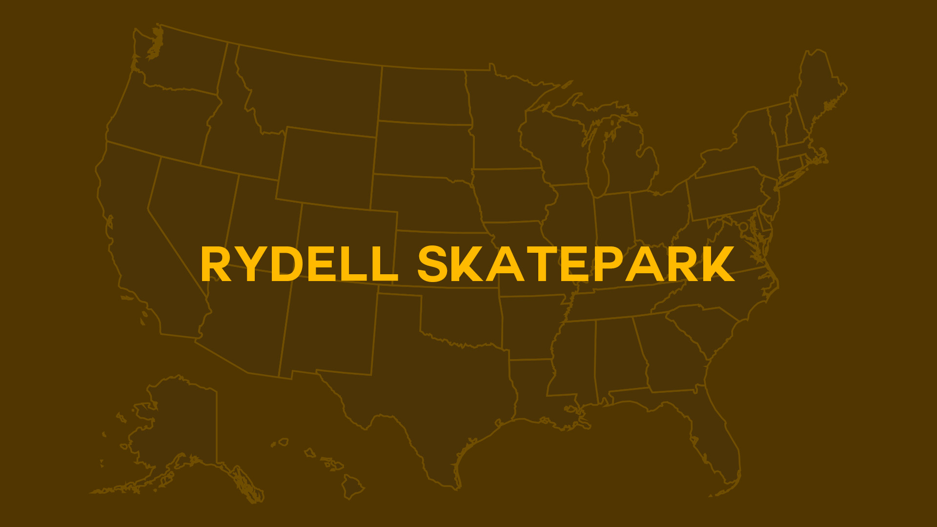 Title card for Rydell Skatepark at Kannowski Park