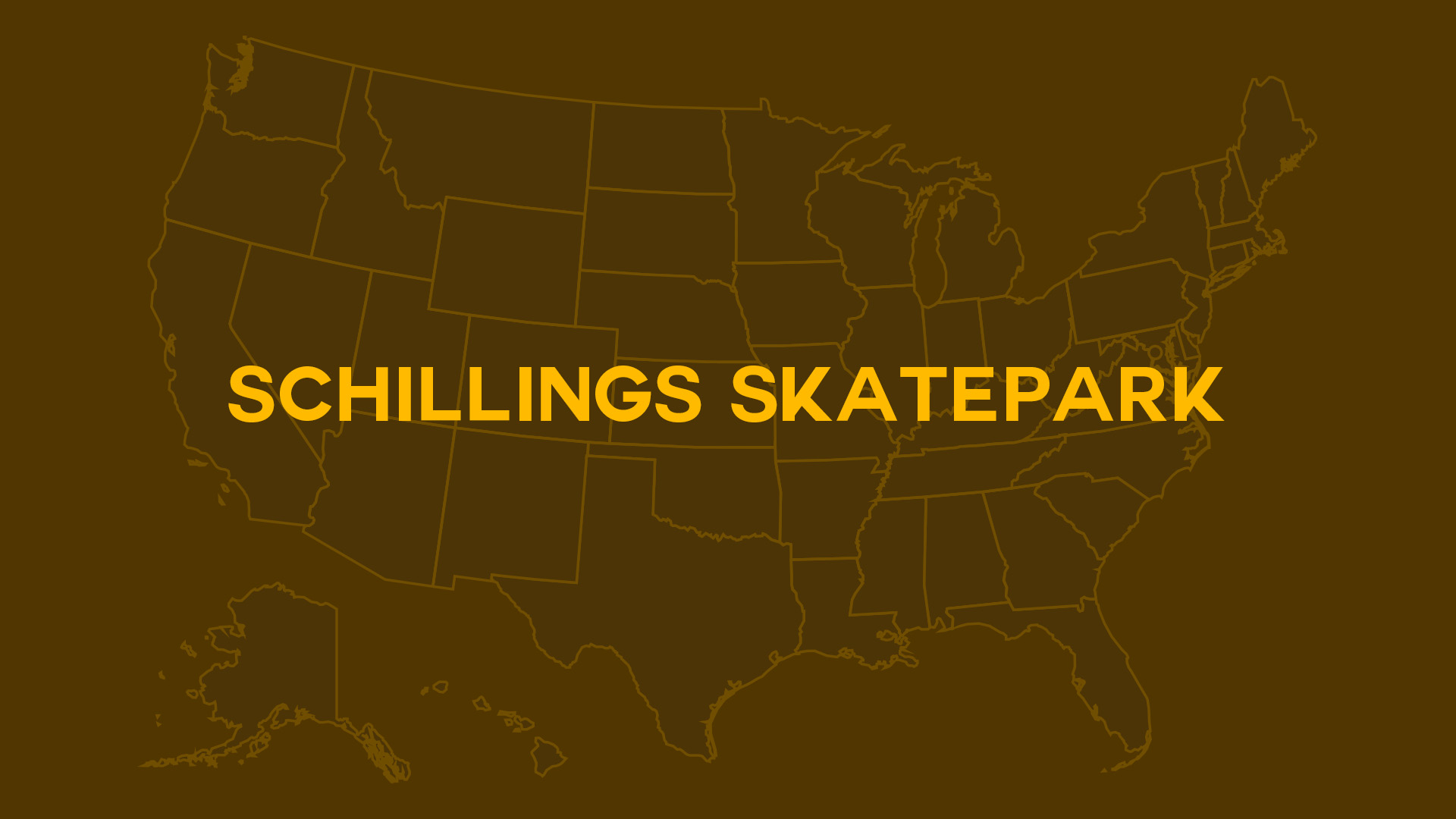 Title card for Schillings skatepark