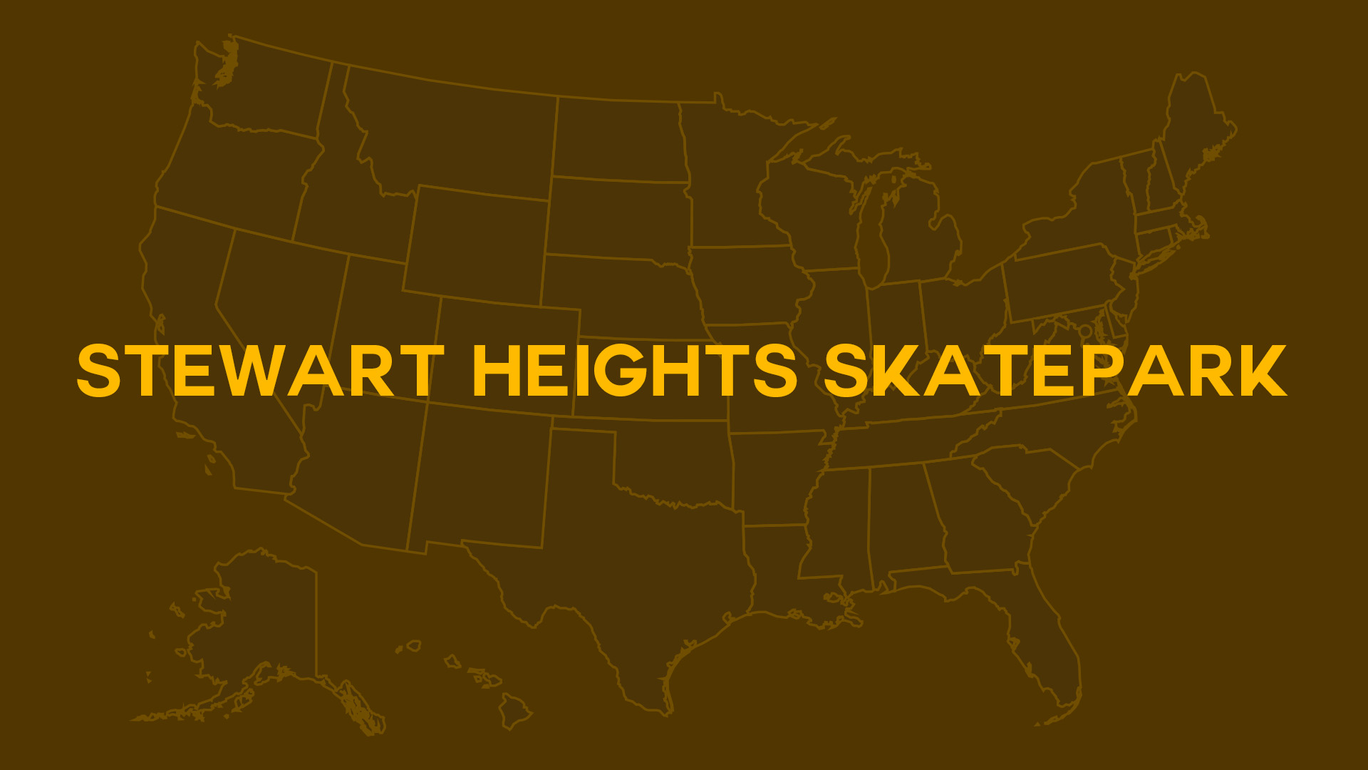 Title card for Stewart Heights Skatepark
