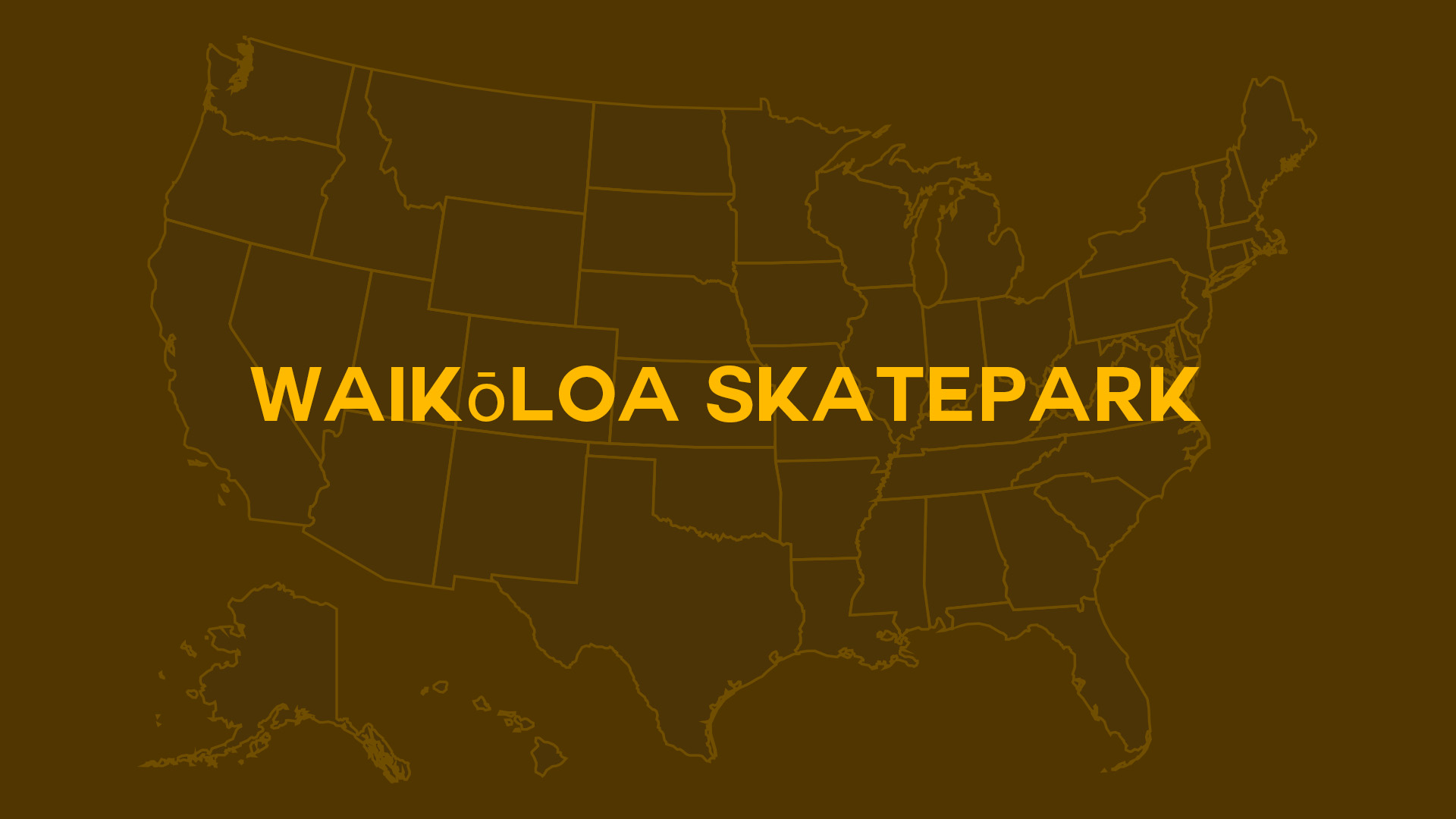 Title card for Waikōloa Skatepark